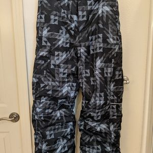 Boys Columbia XL black geometric design ski/snow pants